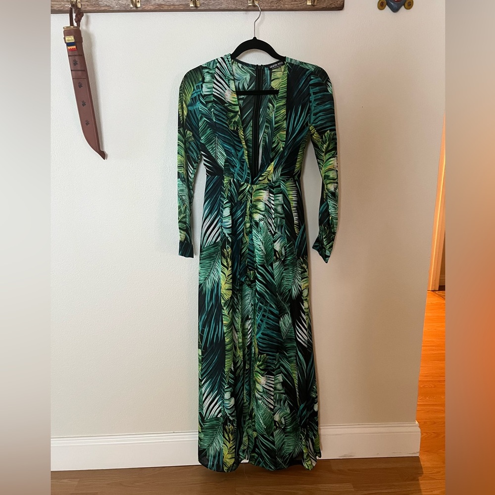 FASHION NOVA TROPICAL LONG DRESS
